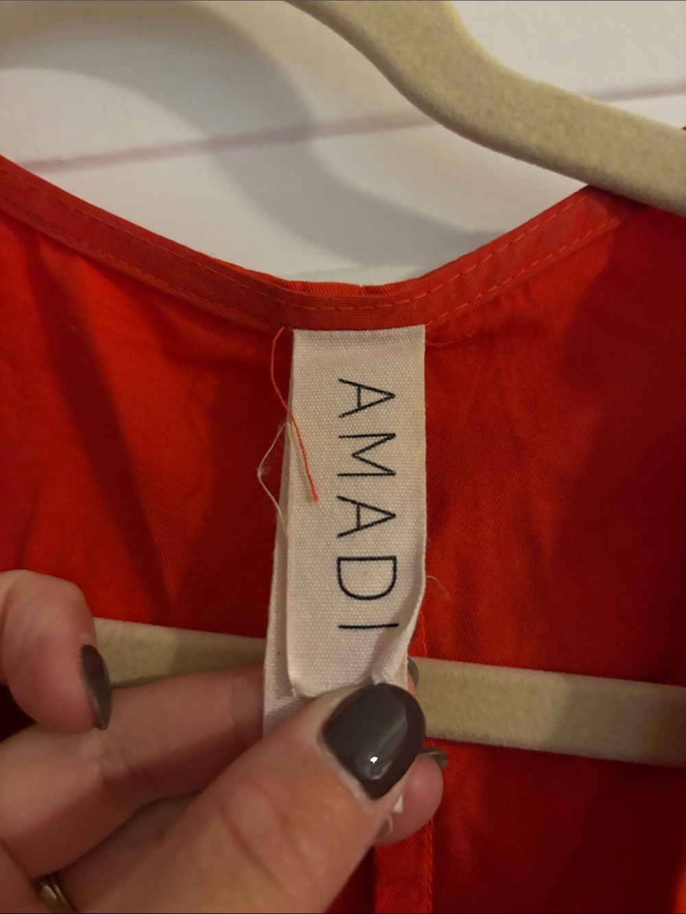 Red Wrap Dress - Picture 2 of 5